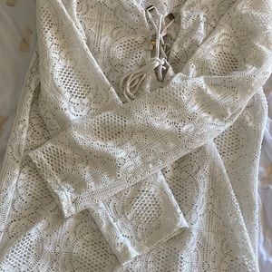 Crochet White Cover Up